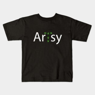 Artsy being artistic typographic logo Kids T-Shirt